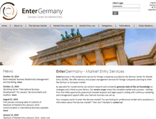 Tablet Screenshot of entergermany.com